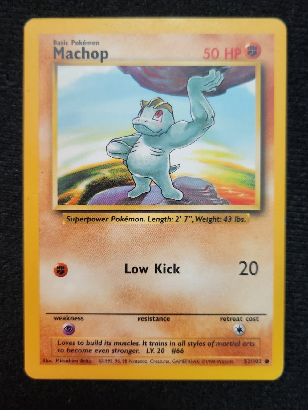 Machop (052/102) - Original Pokémon Trading Card Game - Base (1999)